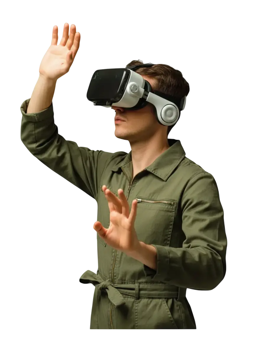 Person with VR headset